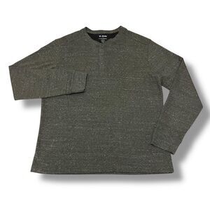 01.Algo Men's XL Long Sleeve Shirt Thermal Henley